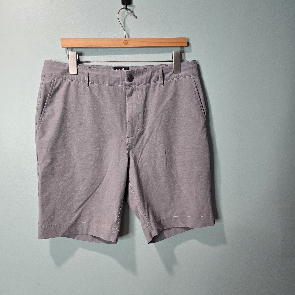 Faherty Brand Gray Mens Casual Shorts Size 33